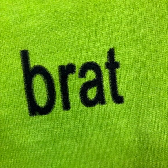 Charli XCX Brat Hyperpop Album Graphic Joggers Size Large - Picture 2 of 4